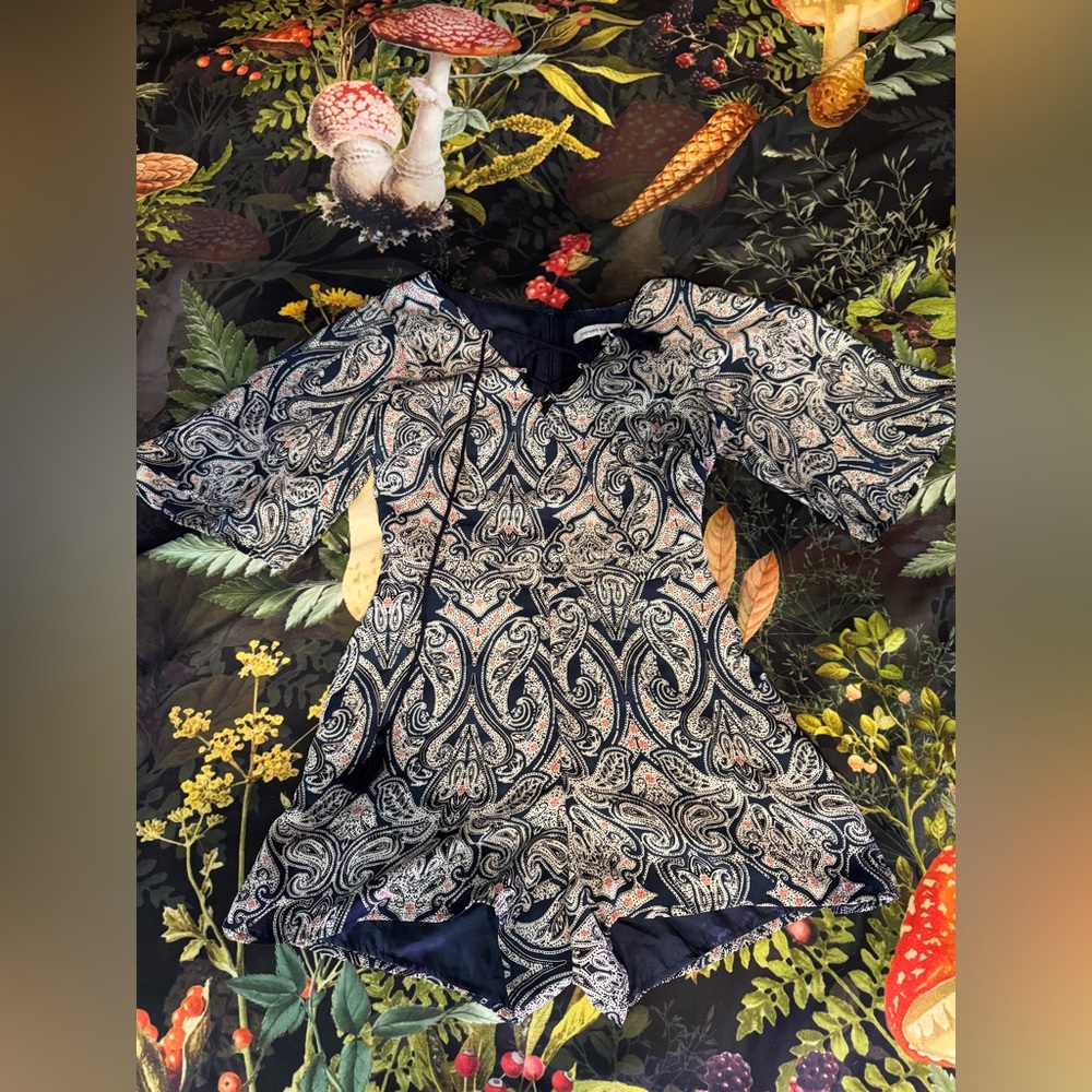 Cupcakes & Cashmere paisley print romper